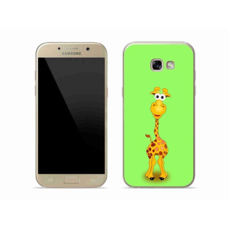 Gelový kryt mmCase na mobil Samsung Galaxy A5 (2017) - kreslená žirafa