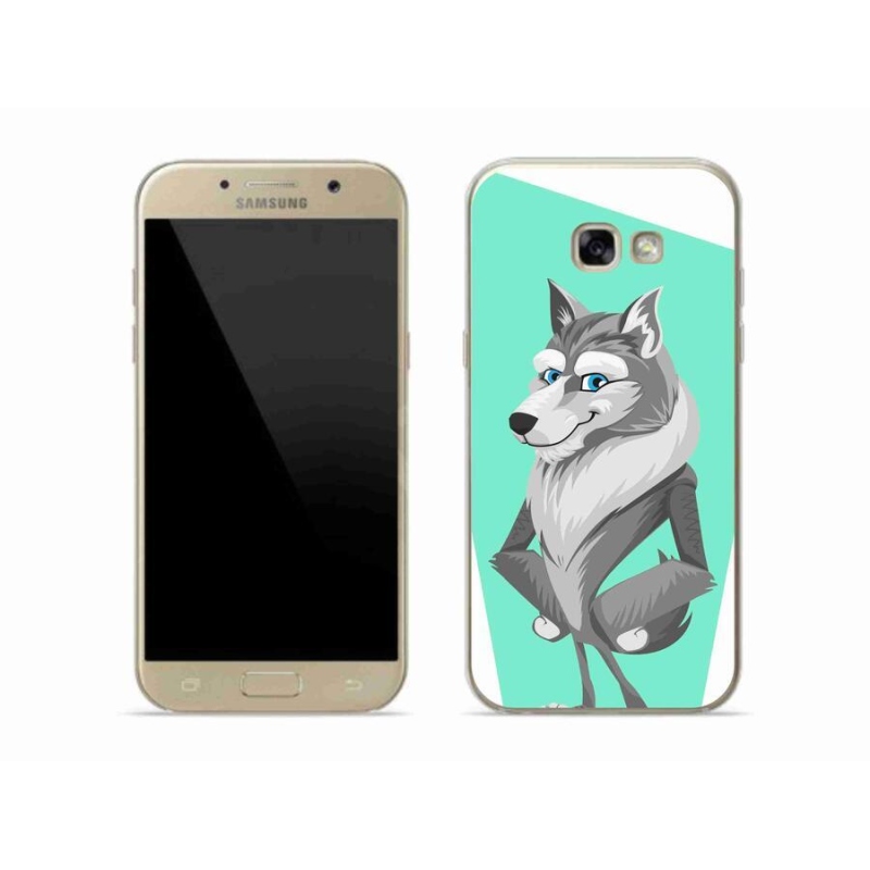 Gelový kryt mmCase na mobil Samsung Galaxy A5 (2017) - kreslený vlk