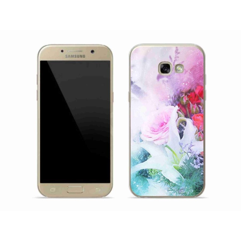 Gelový kryt mmCase na mobil Samsung Galaxy A5 (2017) - květiny 4