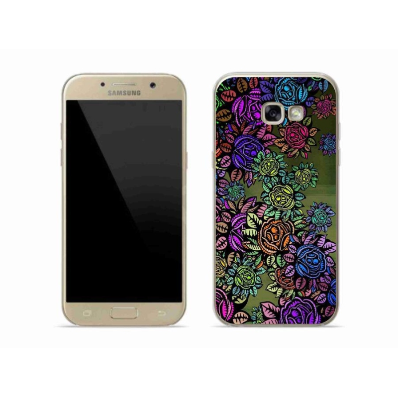 Gelový kryt mmCase na mobil Samsung Galaxy A5 (2017) - květiny 6
