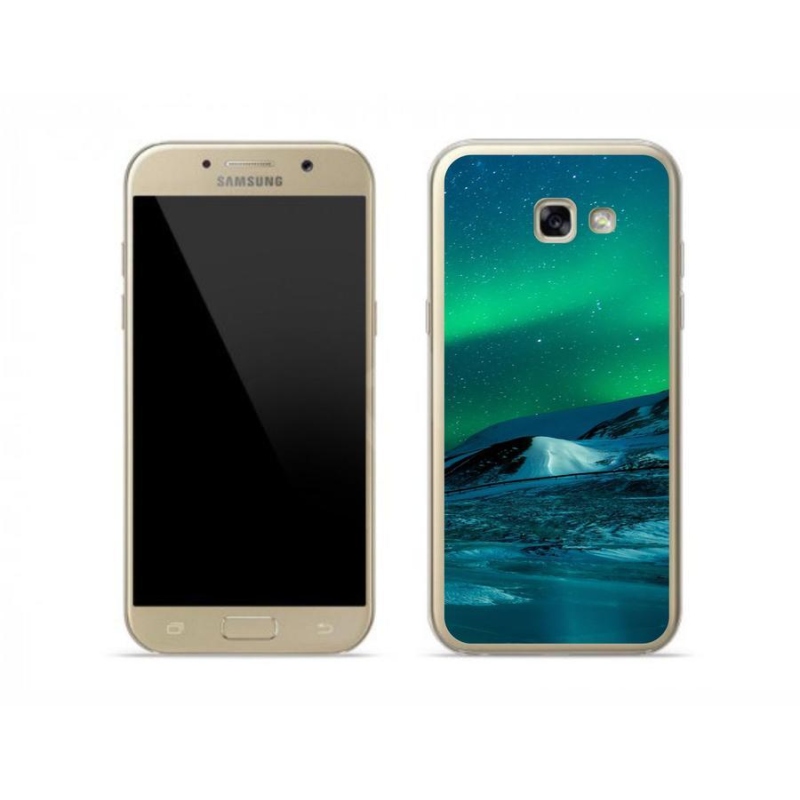 Gelový kryt mmCase na mobil Samsung Galaxy A5 (2017) - polární záře