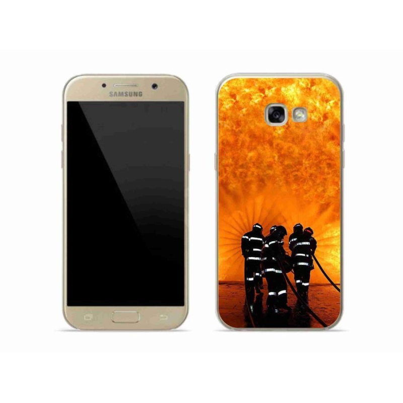 Gelový kryt mmCase na mobil Samsung Galaxy A5 (2017) - požár