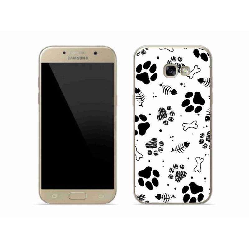 Gelový kryt mmCase na mobil Samsung Galaxy A5 (2017) - psí tlapky 1