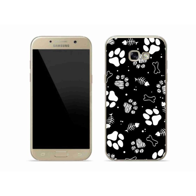 Gelový kryt mmCase na mobil Samsung Galaxy A5 (2017) - psí tlapky