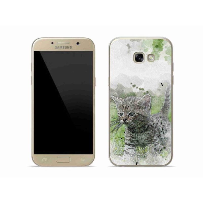 Gelový kryt mmCase na mobil Samsung Galaxy A5 (2017) - roztomilé kotě 1