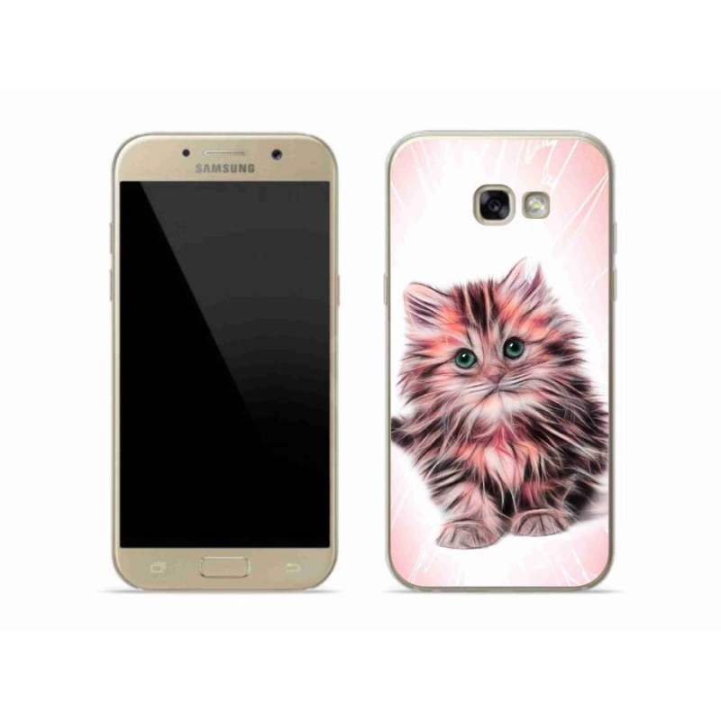 Gelový kryt mmCase na mobil Samsung Galaxy A5 (2017) - roztomilé kotě