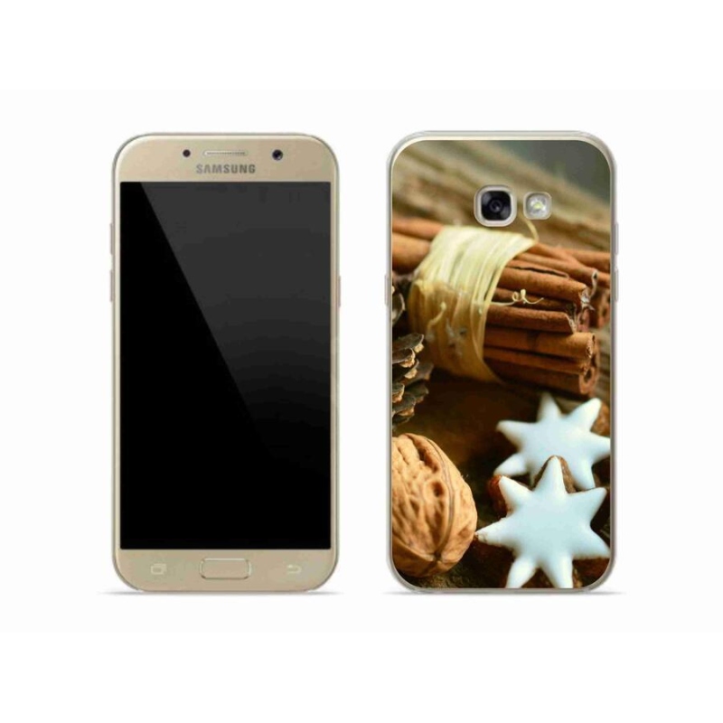 Gelový kryt mmCase na mobil Samsung Galaxy A5 (2017) - skořice a perníčky