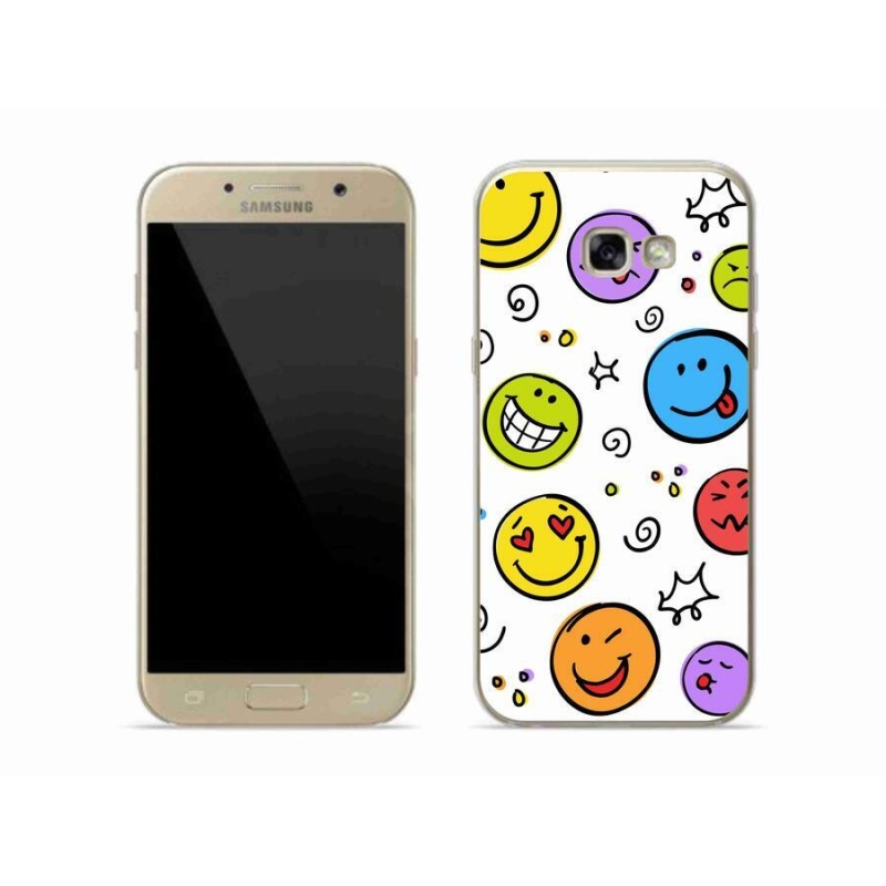 Gelový kryt mmCase na mobil Samsung Galaxy A5 (2017) - smajlíci