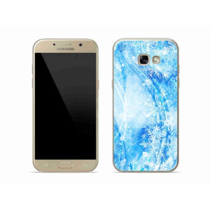 Gelový kryt mmCase na mobil Samsung Galaxy A5 (2017) - sněhové vločky
