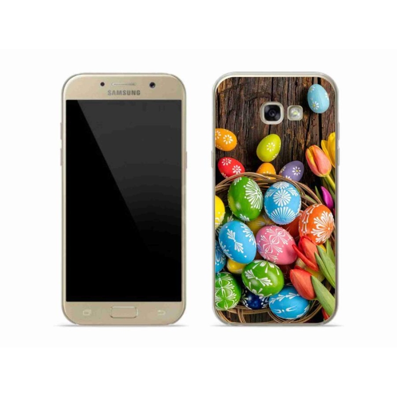 Gelový kryt mmCase na mobil Samsung Galaxy A5 (2017) - velikonoční vajíčka