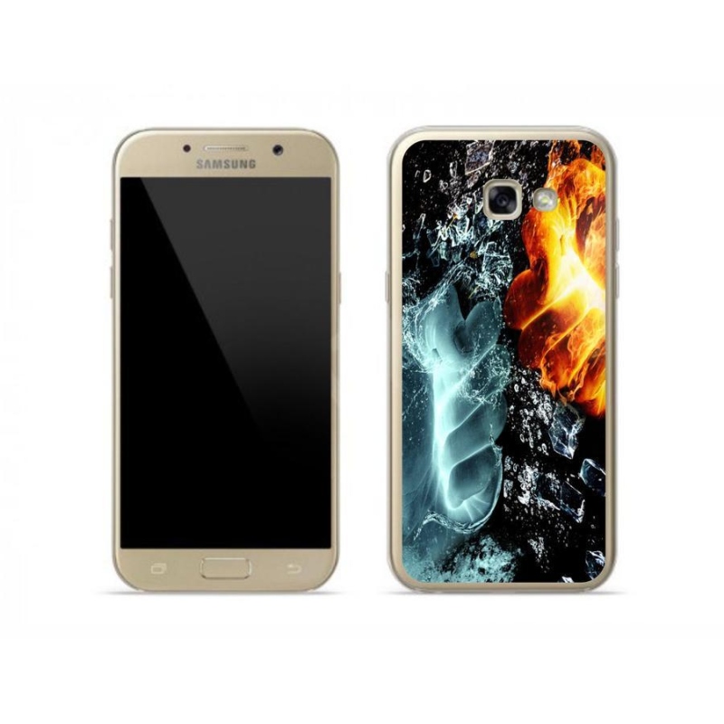 Gelový kryt mmCase na mobil Samsung Galaxy A5 (2017) - voda a oheň