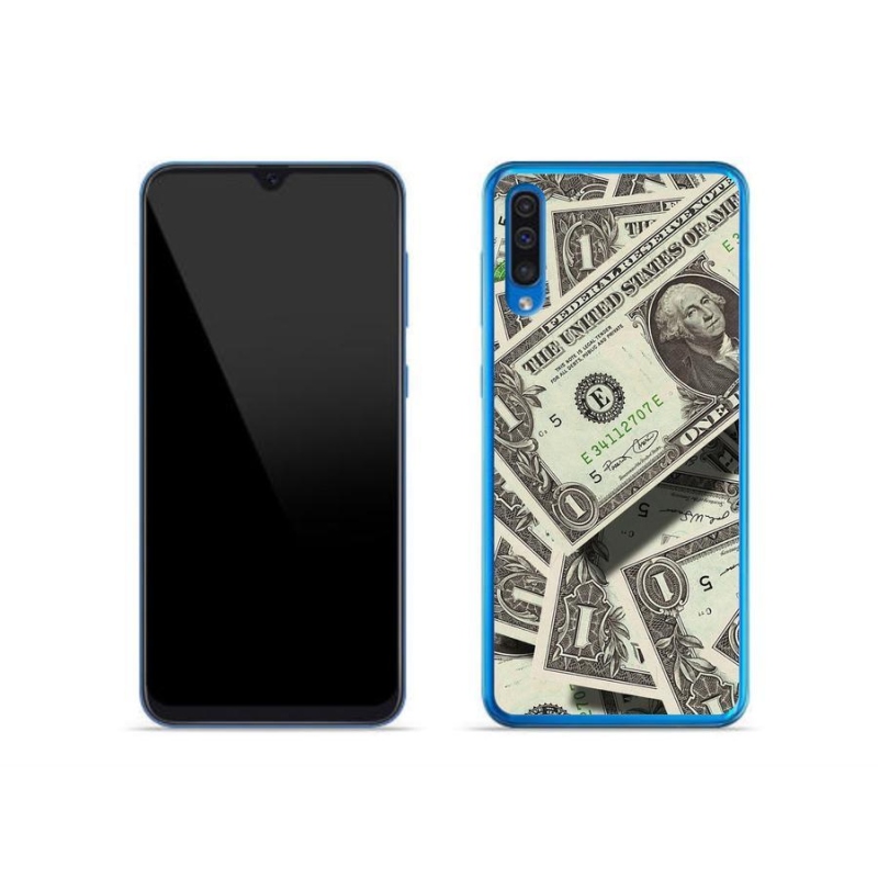 Gelový kryt mmCase na mobil Samsung Galaxy A50 - americký dolar
