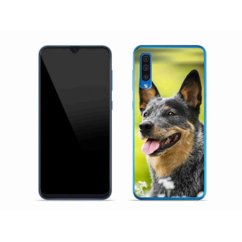 Gelový kryt mmCase na mobil Samsung Galaxy A50 - australský honácký pes