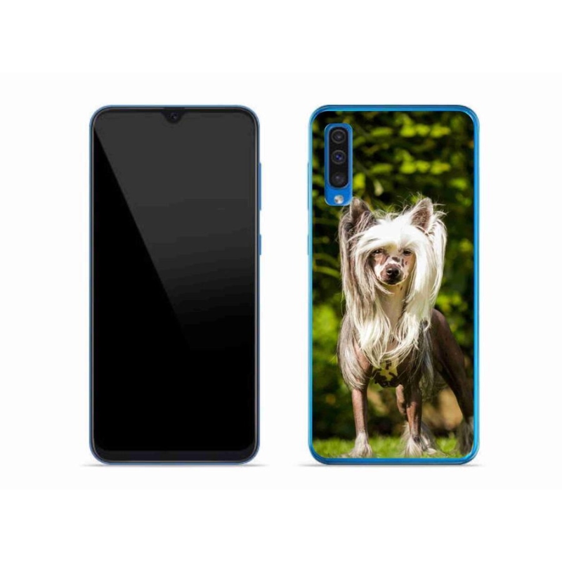 Gelový kryt mmCase na mobil Samsung Galaxy A50 - čínský chocholatý pes