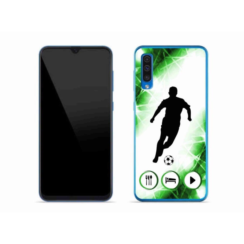 Gelový kryt mmCase na mobil Samsung Galaxy A50 - fotbalista