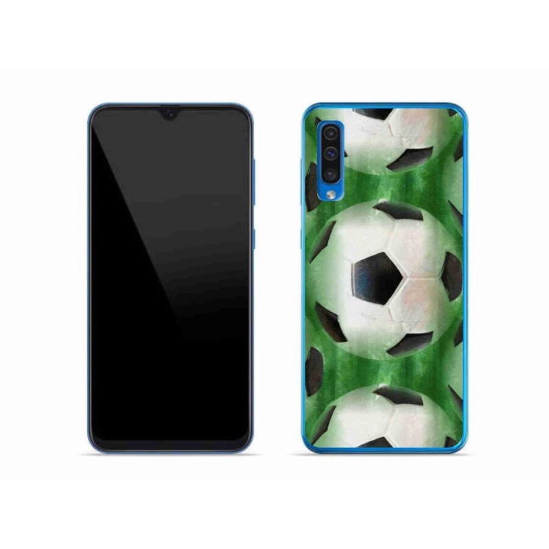 Gelový kryt mmCase na mobil Samsung Galaxy A50 - fotbalový míč