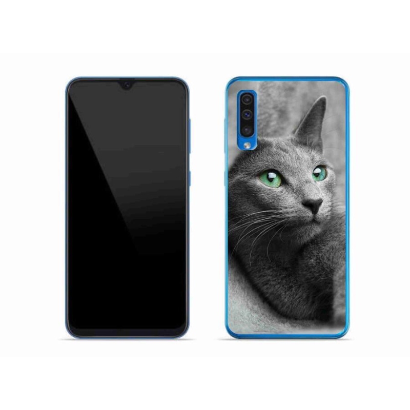 Gelový kryt mmCase na mobil Samsung Galaxy A50 - kočka 2