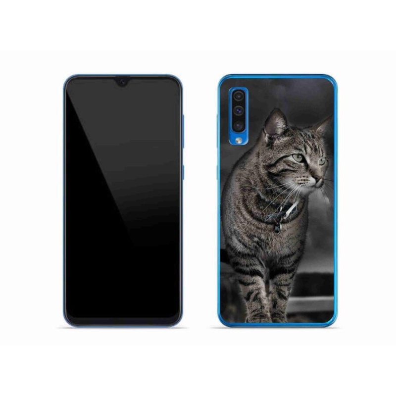 Gelový kryt mmCase na mobil Samsung Galaxy A50 - kočka