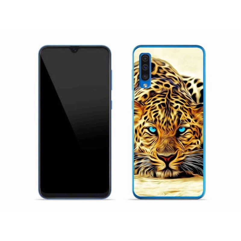 Gelový kryt mmCase na mobil Samsung Galaxy A50 - kreslený tygr
