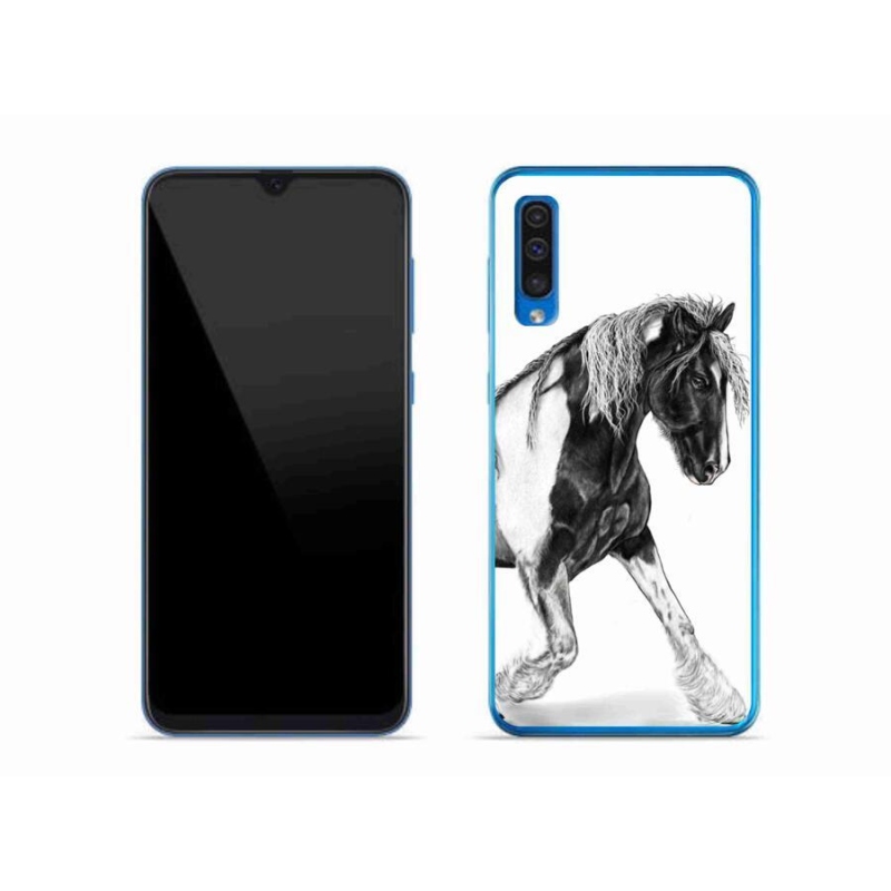 Gelový kryt mmCase na mobil Samsung Galaxy A50 - kůň