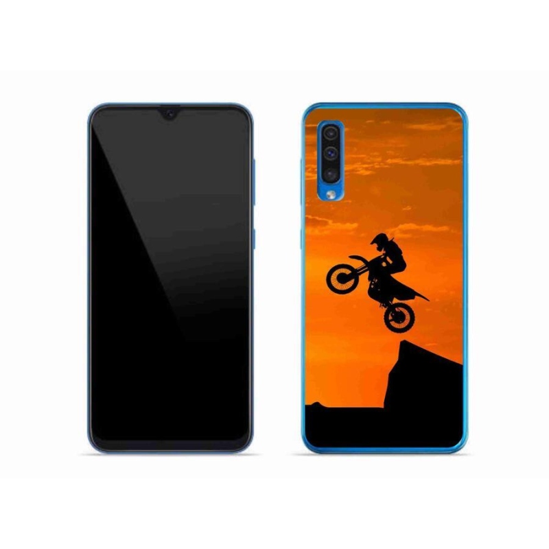 Gelový kryt mmCase na mobil Samsung Galaxy A50 - motocross