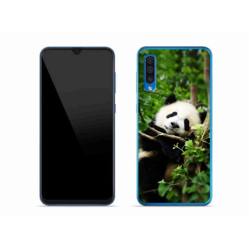 Gelový kryt mmCase na mobil Samsung Galaxy A50 - panda