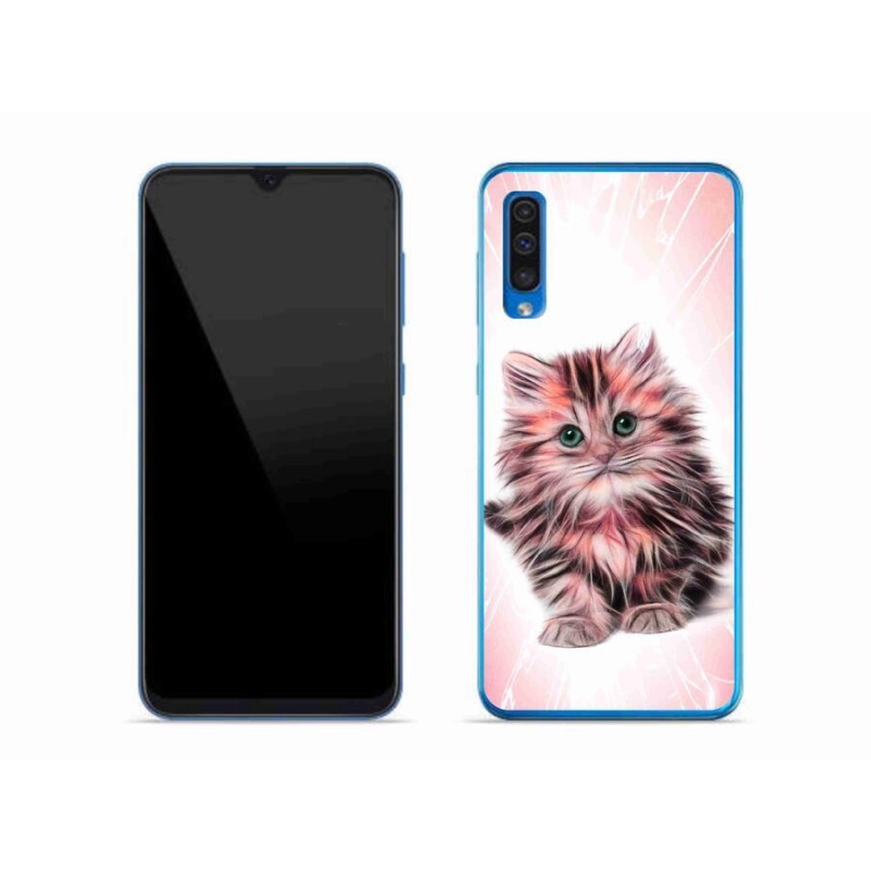 Gelový kryt mmCase na mobil Samsung Galaxy A50 - roztomilé kotě