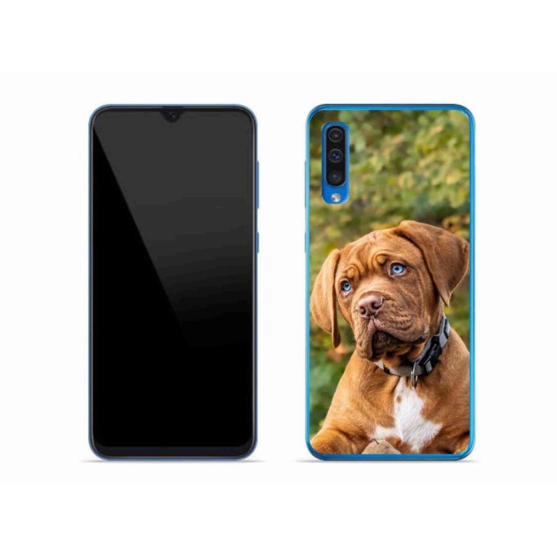 Gelový kryt mmCase na mobil Samsung Galaxy A50 - štěně
