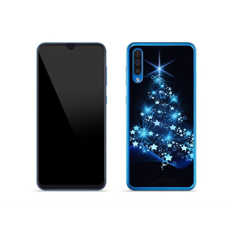 Gelový kryt mmCase na mobil Samsung Galaxy A50 - vánoční stromek