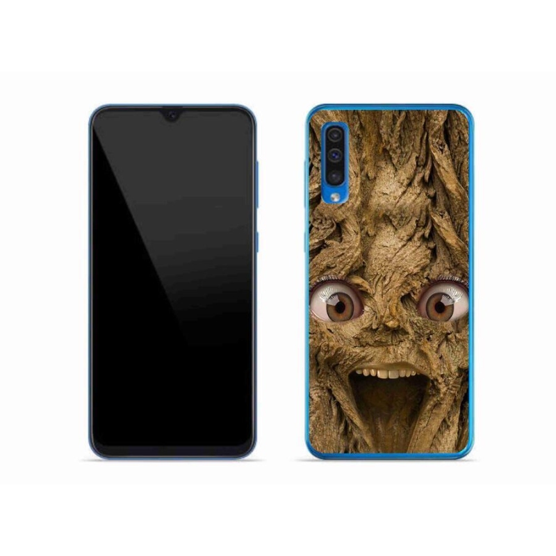 Gelový kryt mmCase na mobil Samsung Galaxy A50 - veselý strom s očima