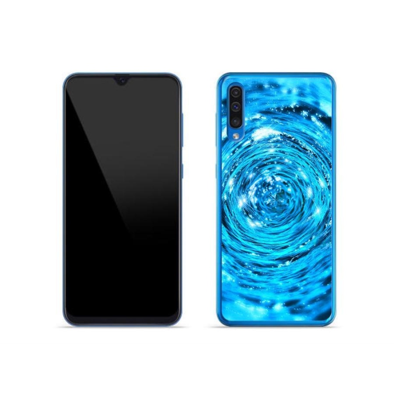 Gelový kryt mmCase na mobil Samsung Galaxy A50 - vodní vír