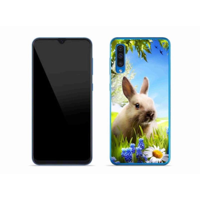 Gelový kryt mmCase na mobil Samsung Galaxy A50 - zajíček