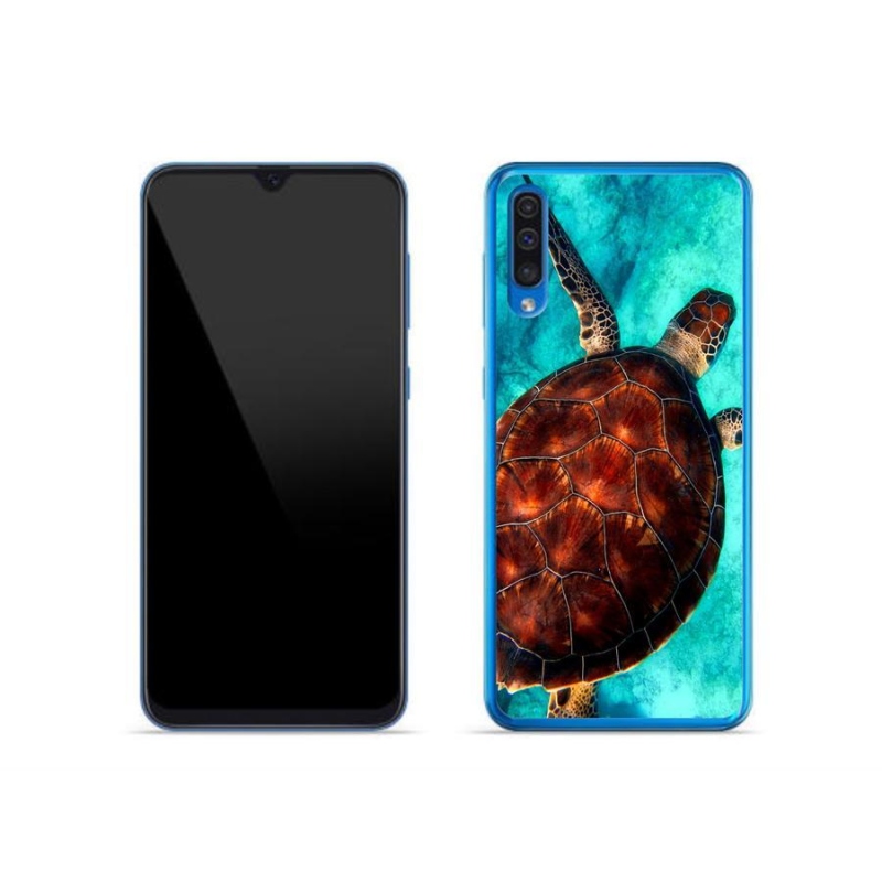 Gelový kryt mmCase na mobil Samsung Galaxy A50 - želva