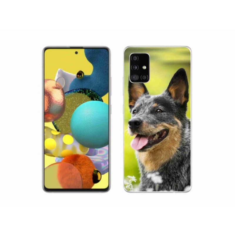 Gelový kryt mmCase na mobil Samsung Galaxy A51 5G - australský honácký pes