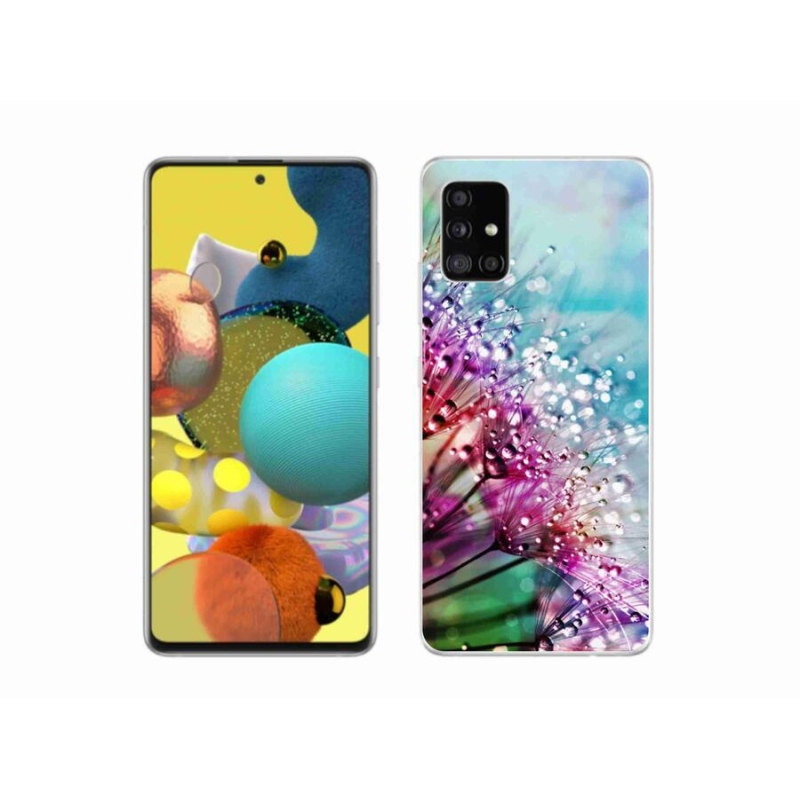 Gelový kryt mmCase na mobil Samsung Galaxy A51 5G - barevné květy