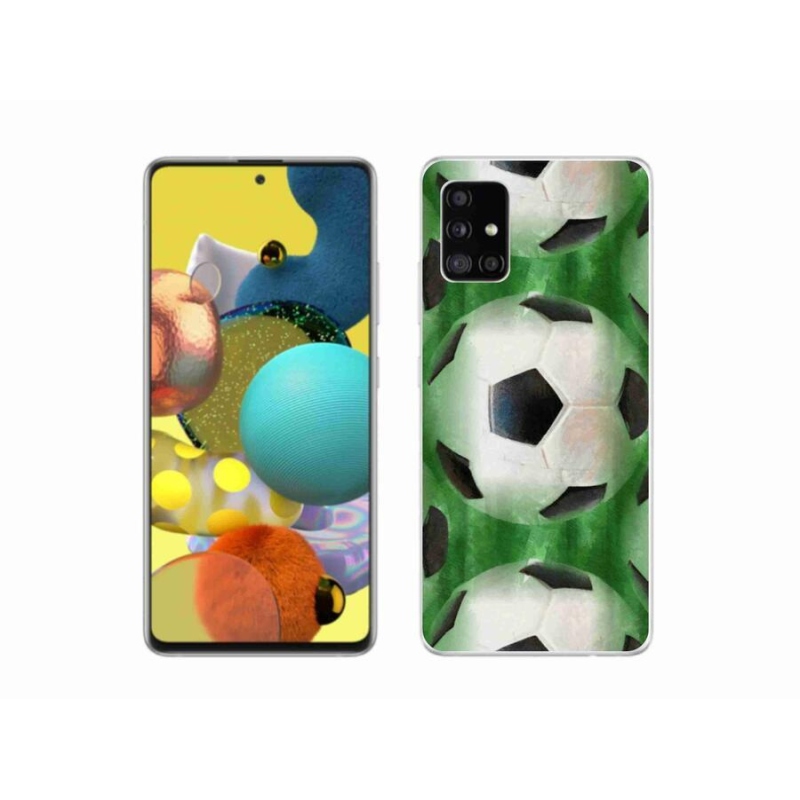 Gelový kryt mmCase na mobil Samsung Galaxy A51 5G - fotbalový míč