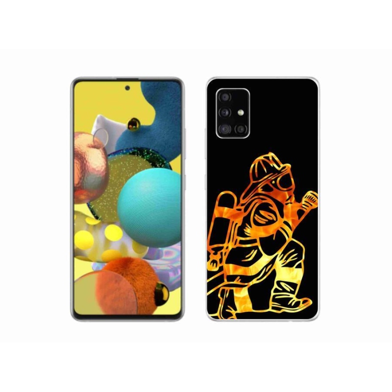 Gelový kryt mmCase na mobil Samsung Galaxy A51 5G - hasič 1