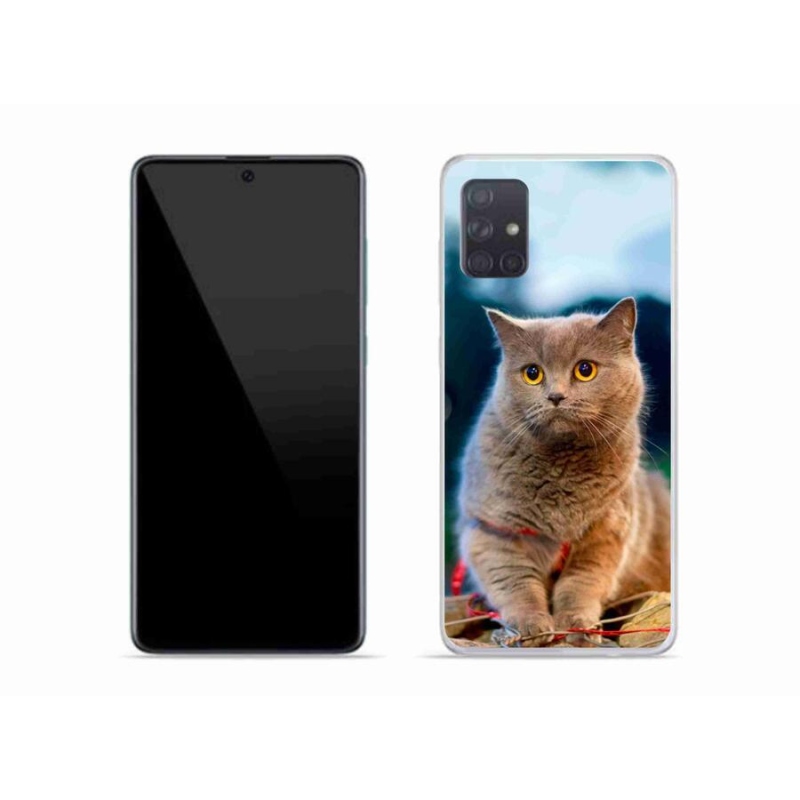 Gelový kryt mmCase na mobil Samsung Galaxy A51 - britská modrá 2