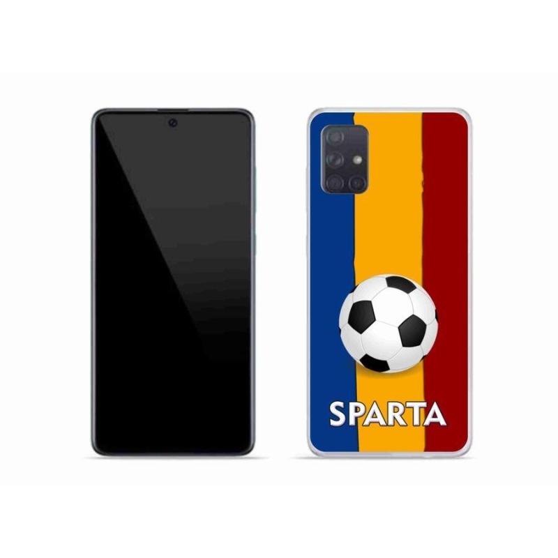 Gelový kryt mmCase na mobil Samsung Galaxy A51 - fotbal 1