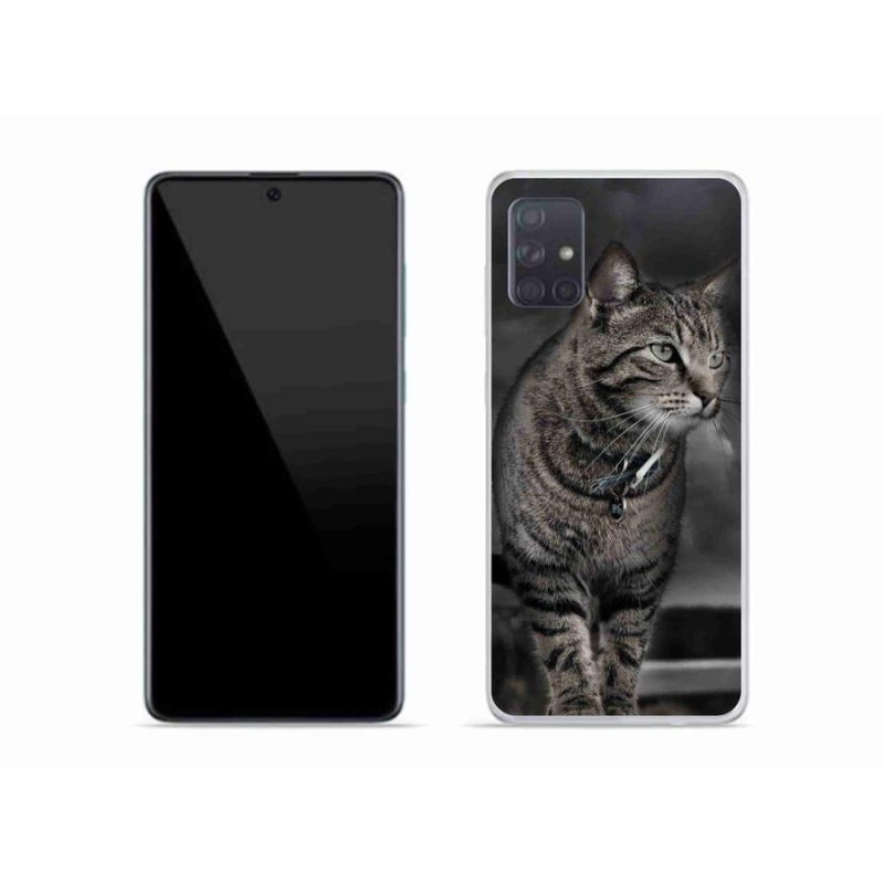 Gelový kryt mmCase na mobil Samsung Galaxy A51 - kočka