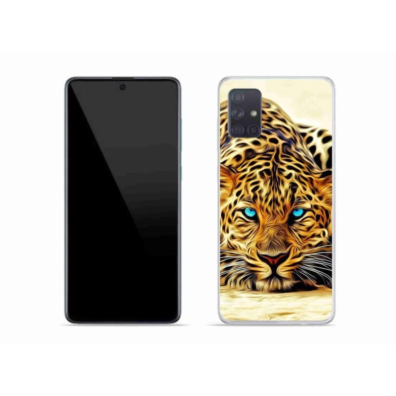 Gelový kryt mmCase na mobil Samsung Galaxy A51 - kreslený tygr