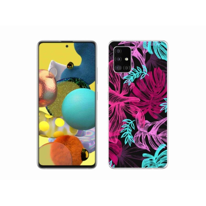 Gelový kryt mmCase na mobil Samsung Galaxy A51 - květiny 1