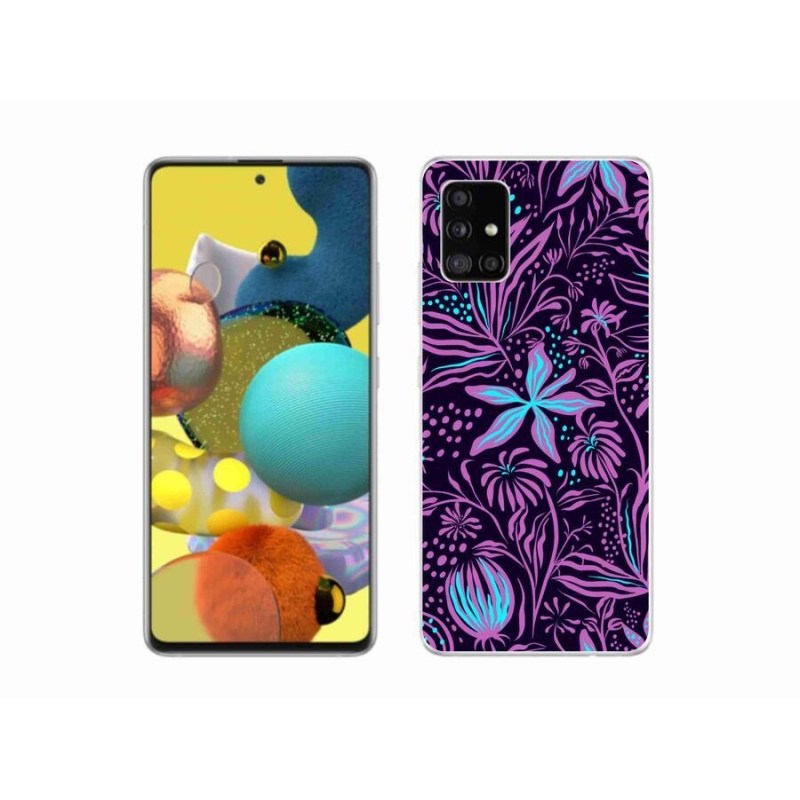 Gelový kryt mmCase na mobil Samsung Galaxy A51 - květiny 2