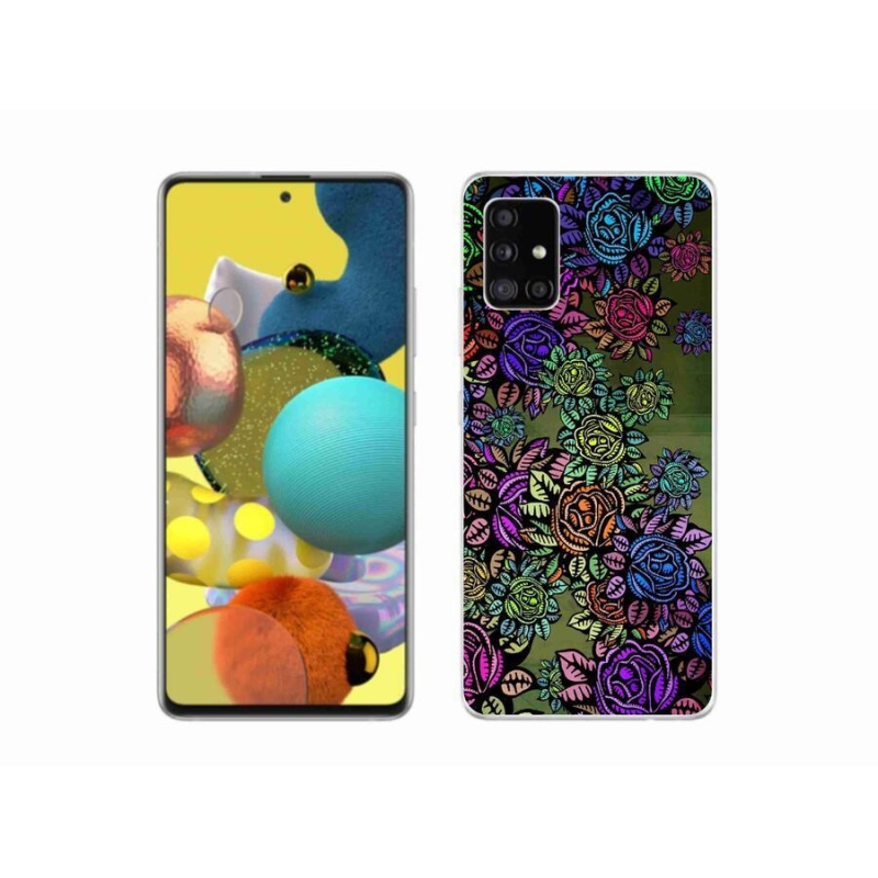 Gelový kryt mmCase na mobil Samsung Galaxy A51 - květiny 6