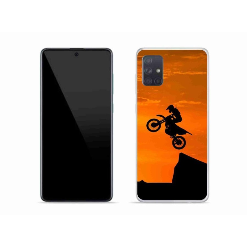 Gelový kryt mmCase na mobil Samsung Galaxy A51 - motocross