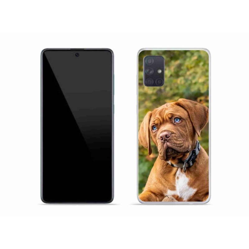 Gelový kryt mmCase na mobil Samsung Galaxy A51 - štěně