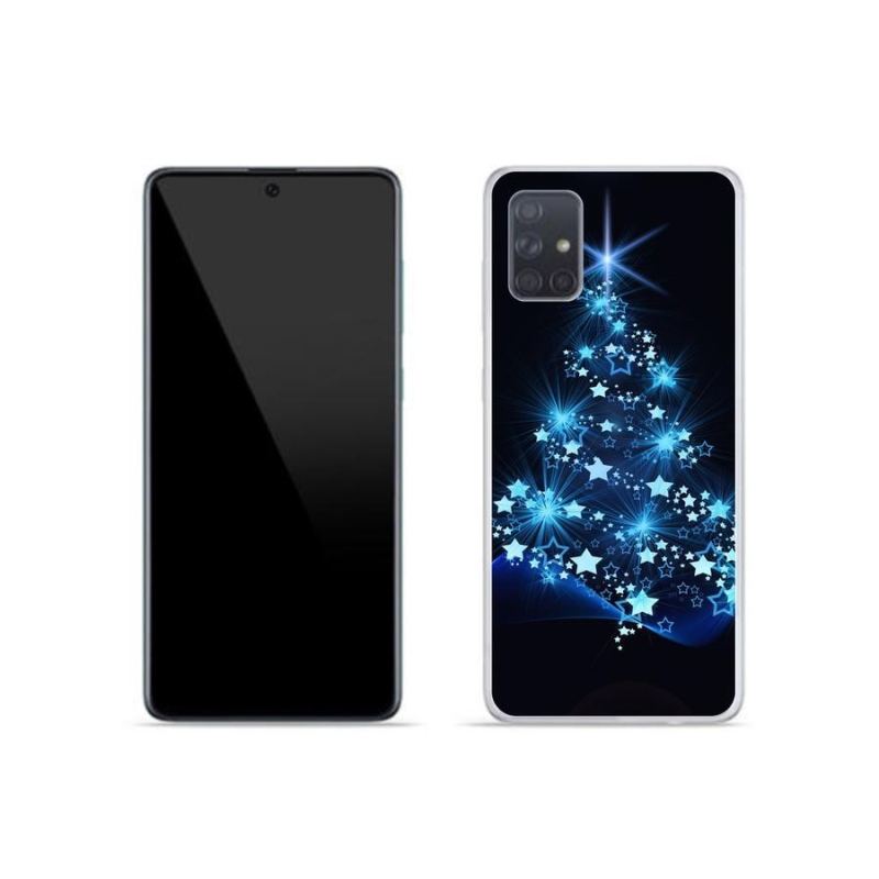 Gelový kryt mmCase na mobil Samsung Galaxy A51 - vánoční stromek