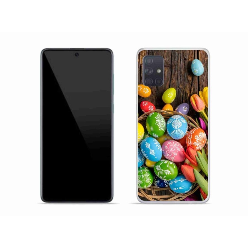 Gelový kryt mmCase na mobil Samsung Galaxy A51 - velikonoční vajíčka