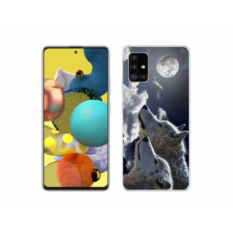 Gelový kryt mmCase na mobil Samsung Galaxy A51 - vlci
