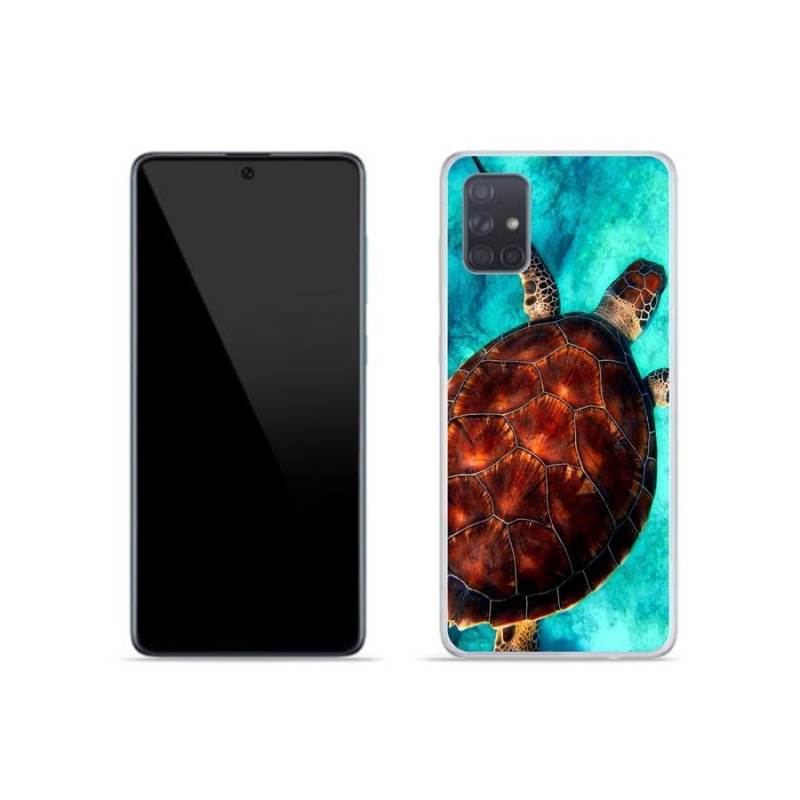 Gelový kryt mmCase na mobil Samsung Galaxy A51 - želva